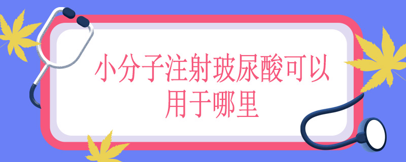 小分子注射玻尿酸可以用于哪里