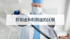 肝阳虚和肝阴虚的区别