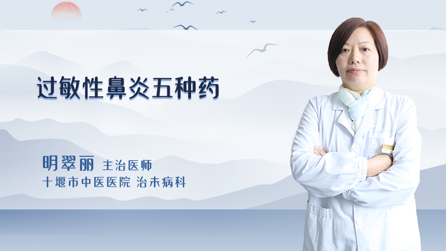 过敏性鼻炎五种药