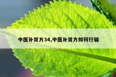 <b>中医补肾方34,中医补肾方如何行骗</b>