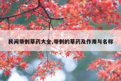 <b>民间带刺草药大全,带刺的草药及作用与名称</b>