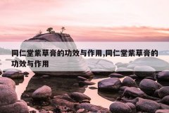 <b>同仁堂紫草膏的功效与作用,同仁堂紫草膏的功效与作用</b>