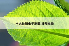 十大壮阳虫子泡酒,壮阳虫类