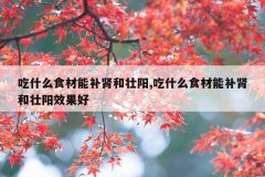 <b>吃什么食材能补肾和壮阳,吃什么食材能补肾和壮阳效果好</b>