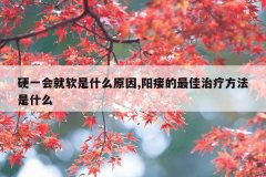 <b>硬一会就软是什么原因,阳瘘的最佳治疗方法是什么</b>
