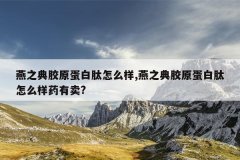 <b>燕之典胶原蛋白肽怎么样,燕之典胶原蛋白肽怎么样药有卖?</b>