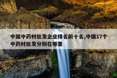 中国中药材批发企业排名前十名,中国17个中药材批发分别在哪里