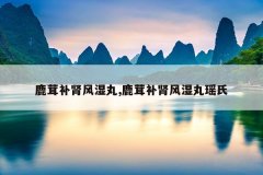 鹿茸补肾风湿丸,鹿茸补肾风湿丸瑶氏